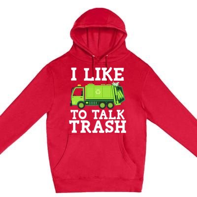 Recycling Garbage Truck Trash Collector Recycle Earth Day  Premium Pullover Hoodie