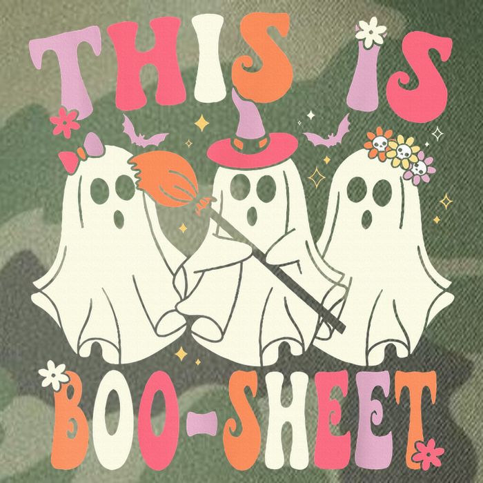Retro Groovy This Is Some Boo Sheet Halloween Ghost Funny Legacy Tie Dye Trucker Hat