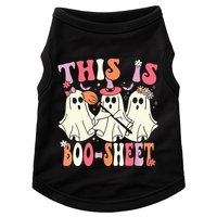 Retro Groovy This Is Some Boo Sheet Halloween Ghost Funny Doggie Tank