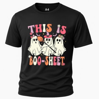 Retro Groovy This Is Some Boo Sheet Halloween Ghost Funny Performance Shirt