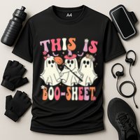 Retro Groovy This Is Some Boo Sheet Halloween Ghost Funny Performance Shirt