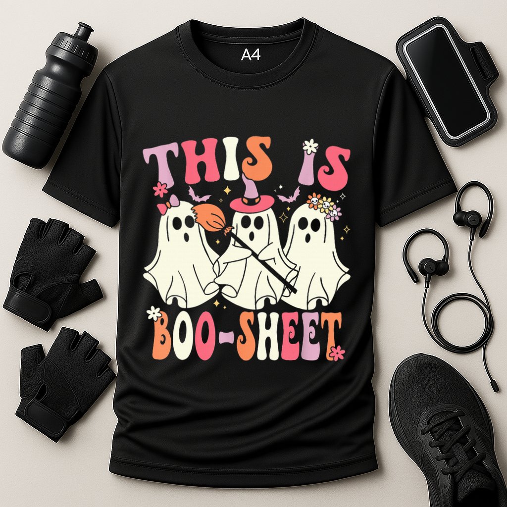 Retro Groovy This Is Some Boo Sheet Halloween Ghost Funny Performance Shirt