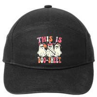 Retro Groovy This Is Some Boo Sheet Halloween Ghost Funny 7-Panel Snapback Hat