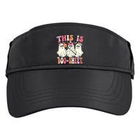 Retro Groovy This Is Some Boo Sheet Halloween Ghost Funny Adult Drive Performance Visor