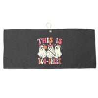 Retro Groovy This Is Some Boo Sheet Halloween Ghost Funny Large Microfiber Waffle Golf Towel