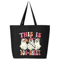Retro Groovy This Is Some Boo Sheet Halloween Ghost Funny 25L Jumbo Tote