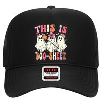 Retro Groovy This Is Some Boo Sheet Halloween Ghost Funny Trucker Hat