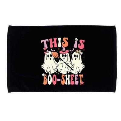 Retro Groovy This Is Some Boo Sheet Halloween Ghost Funny Microfiber Hand Towel
