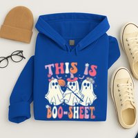 Retro Groovy This Is Some Boo Sheet Halloween Ghost Funny Hoodie