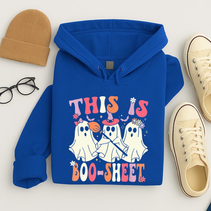 Retro Groovy This Is Some Boo Sheet Halloween Ghost Funny Hoodie