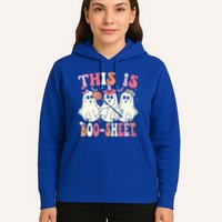 Retro Groovy This Is Some Boo Sheet Halloween Ghost Funny Hoodie