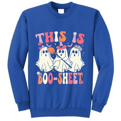 Retro Groovy This Is Some Boo Sheet Halloween Ghost Funny Sweatshirt