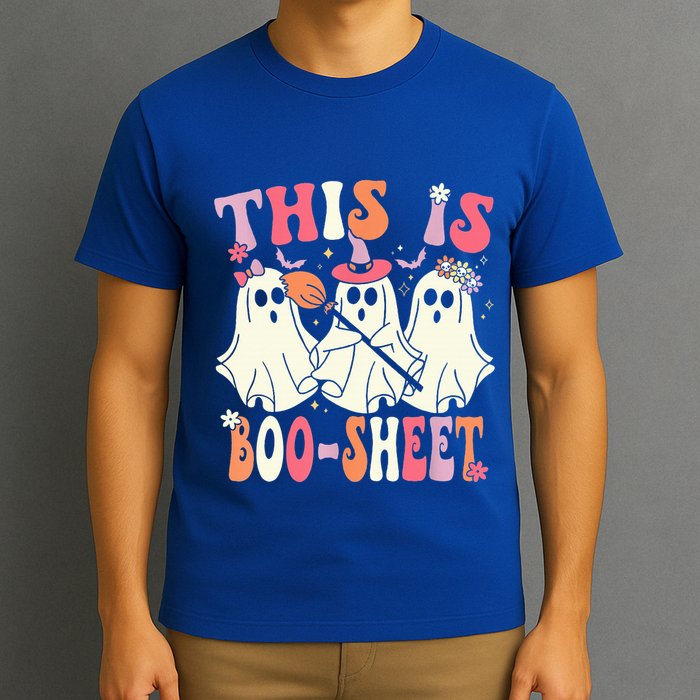 Retro Groovy This Is Some Boo Sheet Halloween Ghost Funny T-Shirt