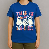 Retro Groovy This Is Some Boo Sheet Halloween Ghost Funny T-Shirt