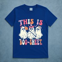 Retro Groovy This Is Some Boo Sheet Halloween Ghost Funny T-Shirt