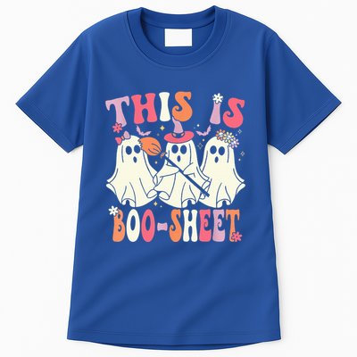 Retro Groovy This Is Some Boo Sheet Halloween Ghost Funny Tall T-Shirt