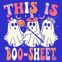Retro Groovy This Is Some Boo Sheet Halloween Ghost Funny Tall T-Shirt