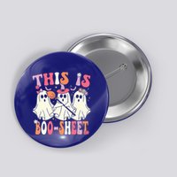 Retro Groovy This Is Some Boo Sheet Halloween Ghost Funny Button