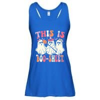 Retro Groovy This Is Some Boo Sheet Halloween Ghost Funny Ladies Essential Flowy Tank