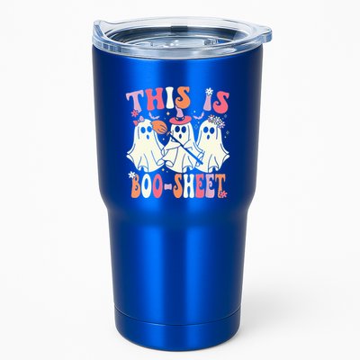 Retro Groovy This Is Some Boo Sheet Halloween Ghost Funny Tumbler