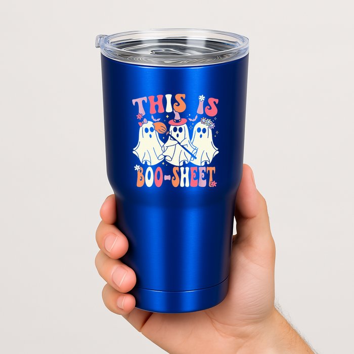 Retro Groovy This Is Some Boo Sheet Halloween Ghost Funny Tumbler