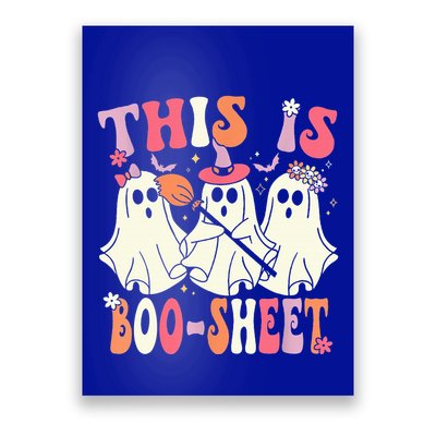 Retro Groovy This Is Some Boo Sheet Halloween Ghost Funny Poster