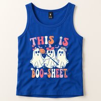 Retro Groovy This Is Some Boo Sheet Halloween Ghost Funny Tank Top