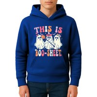 Retro Groovy This Is Some Boo Sheet Halloween Ghost Funny Kids Hoodie