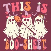 Retro Groovy This Is Some Boo Sheet Halloween Ghost Funny 16oz Travel Tumbler