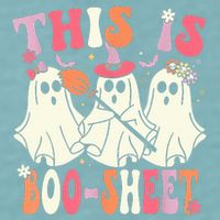 Retro Groovy This Is Some Boo Sheet Halloween Ghost Funny Sueded Cloud Jersey T-Shirt