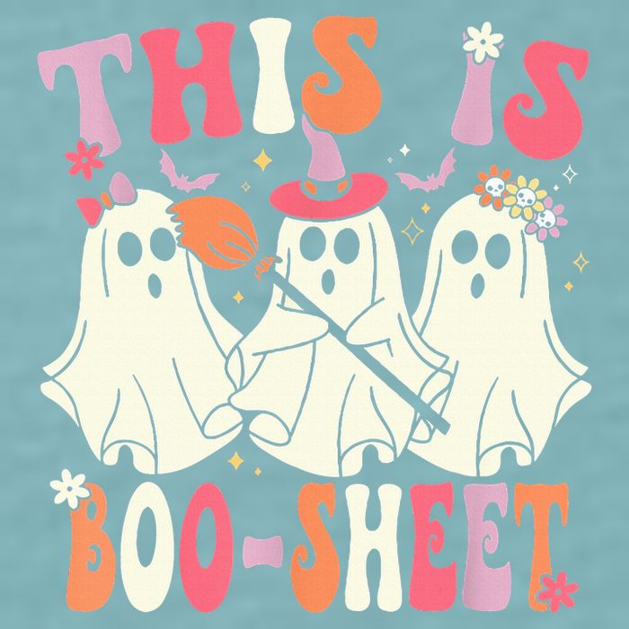 Retro Groovy This Is Some Boo Sheet Halloween Ghost Funny Sueded Cloud Jersey T-Shirt