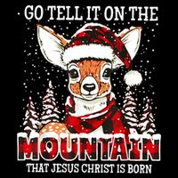 Reindeer Go Tell It On The Mountain That Jesus Christ Wool Snapback Cap