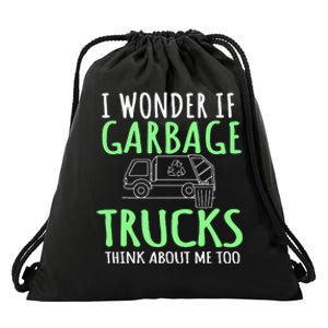 Recycling Garbage Truck Trash Collector Recycle Earth Day Drawstring Bag