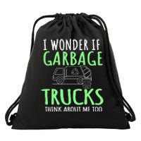 Recycling Garbage Truck Trash Collector Recycle Earth Day Drawstring Bag