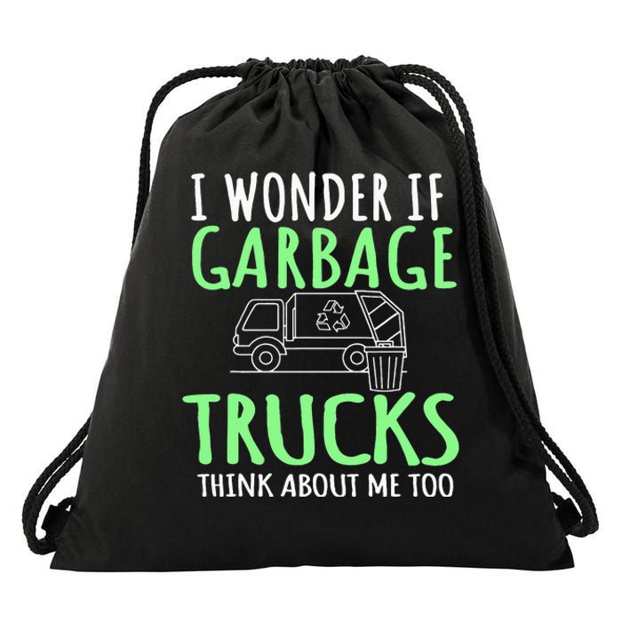 Recycling Garbage Truck Trash Collector Recycle Earth Day Drawstring Bag