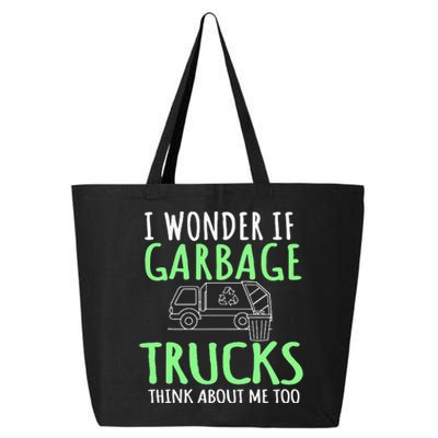 Recycling Garbage Truck Trash Collector Recycle Earth Day 25L Jumbo Tote