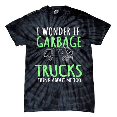 Recycling Garbage Truck Trash Collector Recycle Earth Day Tie-Dye T-Shirt