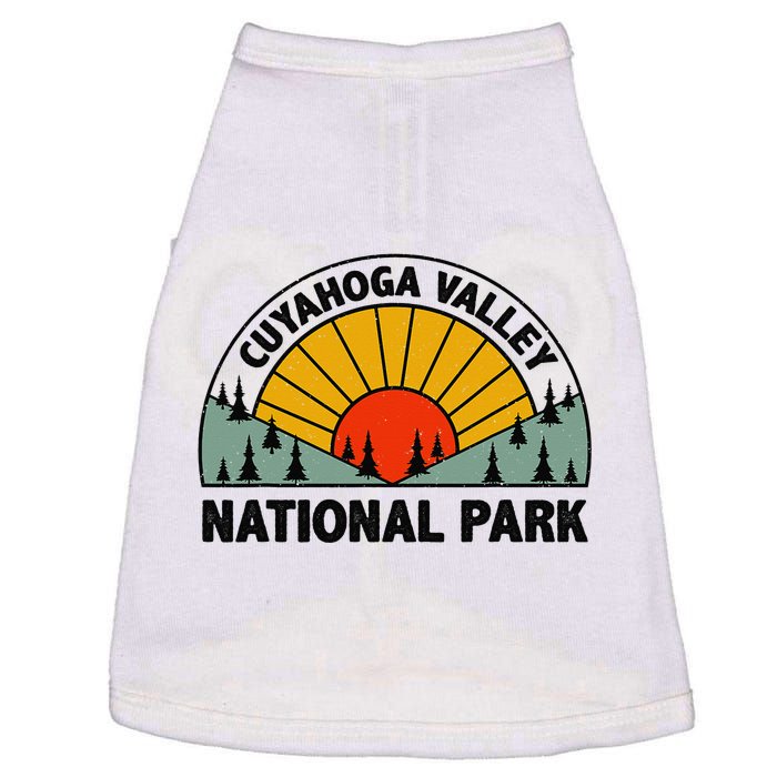 Retro Graphic Travel Lovers Cuyahoga Valley National Park Doggie Tank