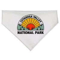 Retro Graphic Travel Lovers Cuyahoga Valley National Park USA-Made Doggie Bandana