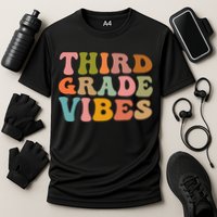 Retro Groovy Third Grade Vibes 3Rd Grade First Day Of School Gift Performance Shirt