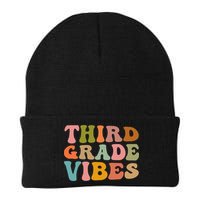 Retro Groovy Third Grade Vibes 3Rd Grade First Day Of School Gift Beanie