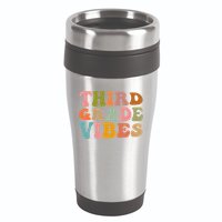 Retro Groovy Third Grade Vibes 3Rd Grade First Day Of School Gift 16oz Travel Tumbler