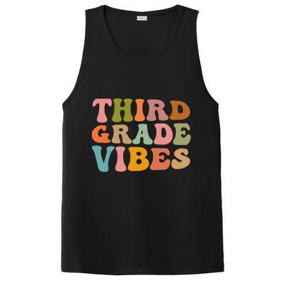 Retro Groovy Third Grade Vibes 3Rd Grade First Day Of School Gift PosiCharge Competitor Tank