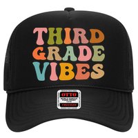 Retro Groovy Third Grade Vibes 3Rd Grade First Day Of School Gift Trucker Hat