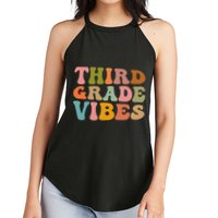 Retro Groovy Third Grade Vibes 3Rd Grade First Day Of School Gift Women's Perfect Tri Rocker Tank
