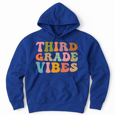 Retro Groovy Third Grade Vibes 3Rd Grade First Day Of School Gift Hoodie