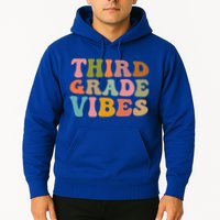 Retro Groovy Third Grade Vibes 3Rd Grade First Day Of School Gift Hoodie