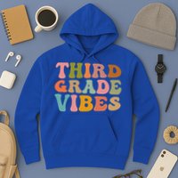 Retro Groovy Third Grade Vibes 3Rd Grade First Day Of School Gift Hoodie