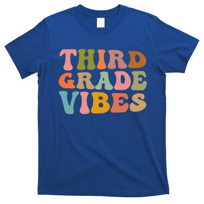 Retro Groovy Third Grade Vibes 3Rd Grade First Day Of School Gift T-Shirt