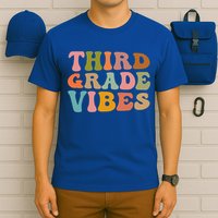 Retro Groovy Third Grade Vibes 3Rd Grade First Day Of School Gift T-Shirt
